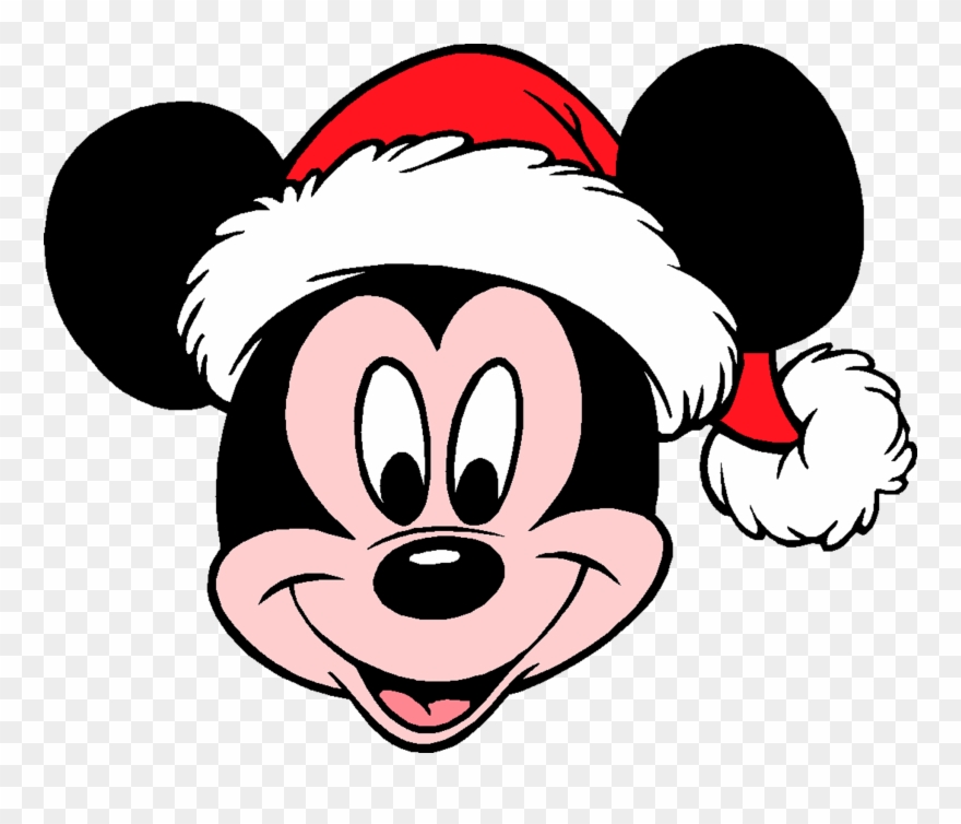 Mickey Mouse Png - Mickey With Santa Hat Clipart