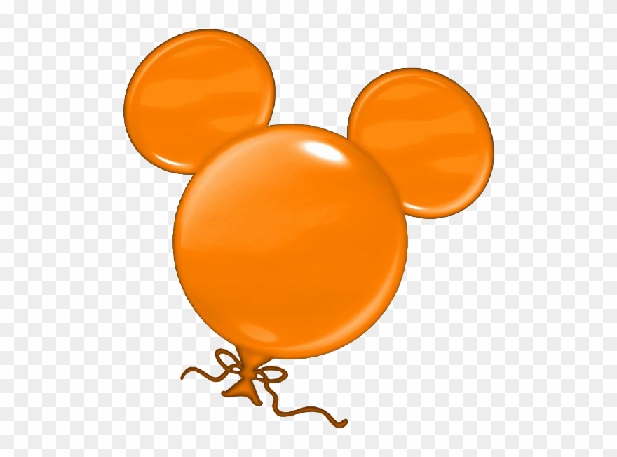Orange Balloon Clipart Clipart Panda - Mickey Mouse Balloon Clipart - Png Download