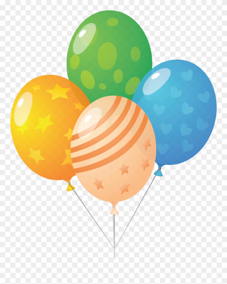 Download Jpg Free Stock Bunch Balloons Clipart Pretty - Balloons Icon - Png Download