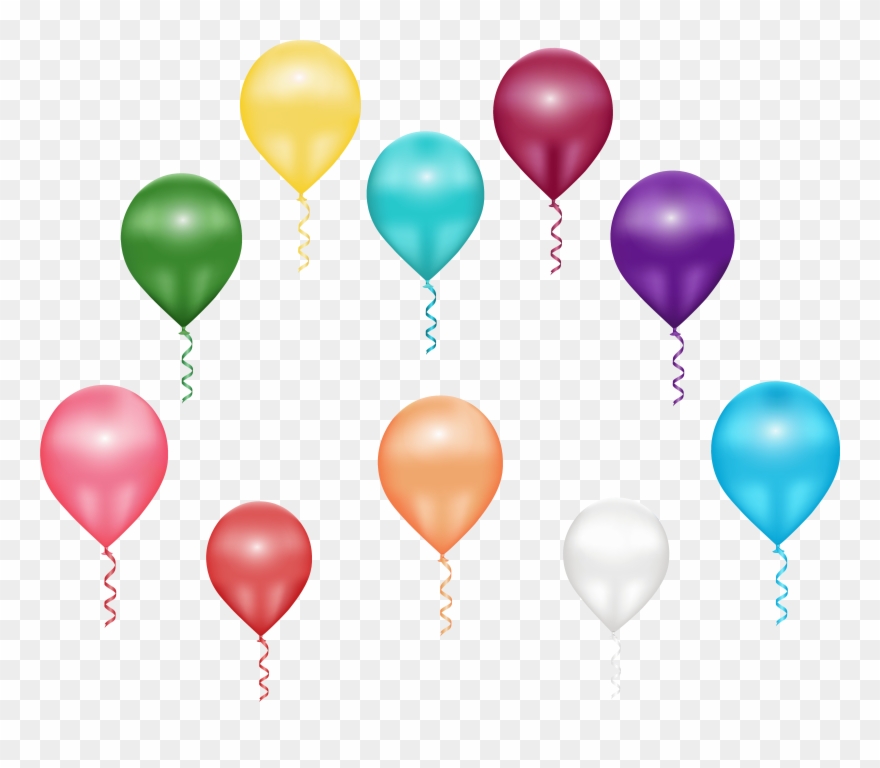 Balloon Border Clipart - Png Download