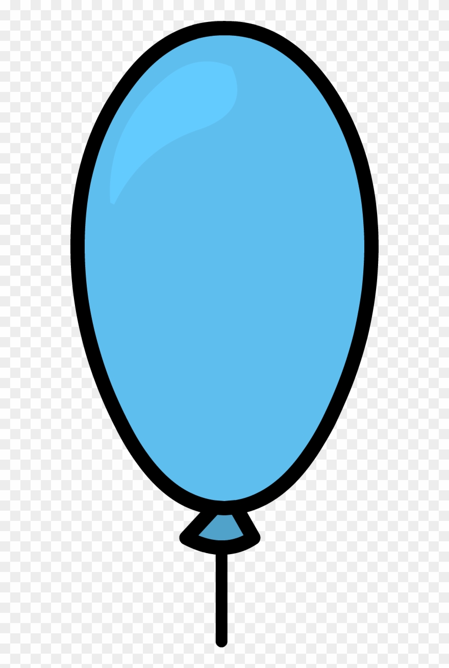 Balloon Clipart Oval - Oblong Balloon Clipart - Png Download