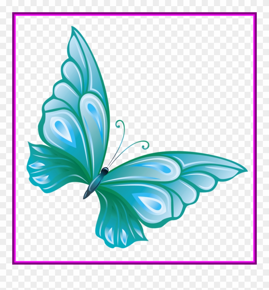 Unbelievable Light Blue Panda - Transparent Background Butterfly Clipart Png
