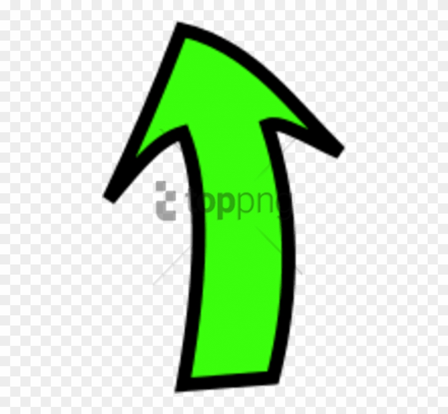 Free Png Curved Arrow Pointing Up Png Image With Transparent - Green Right Arrow Curved Clipart