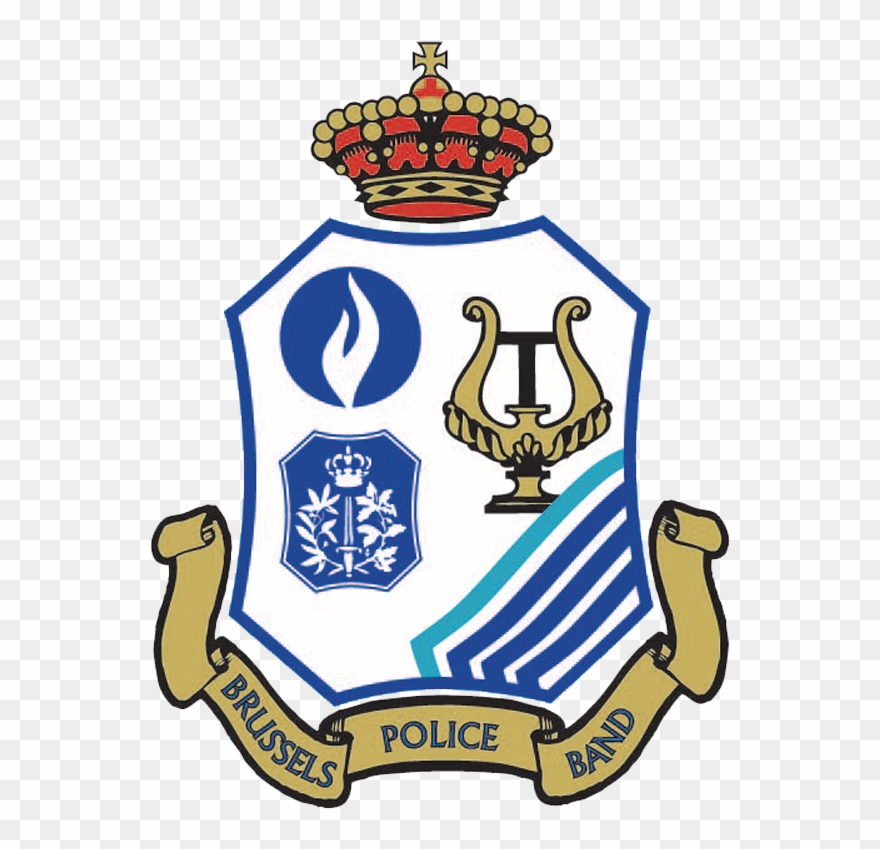 Logo From The Brussels Police Band - Brussels Police Clipart