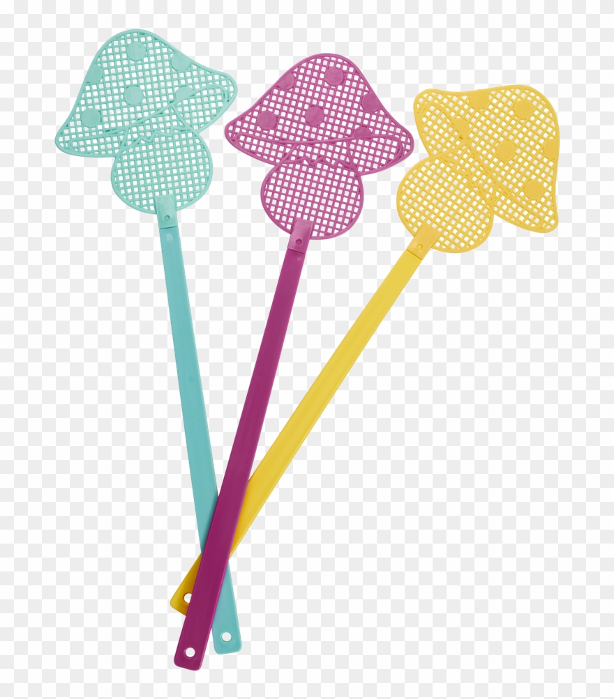 Mushroom Shaped Fly Swatter By Rice Dk Clipart
