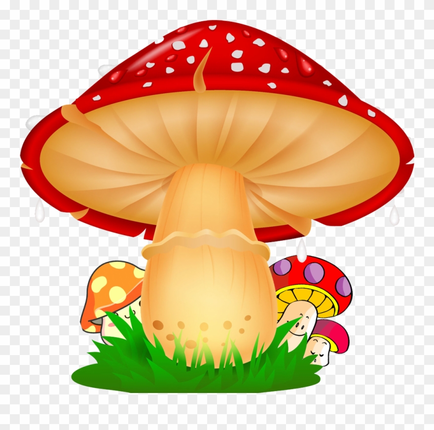 And Paternity Mushroom Sealless Illustration Creative - Mushroom Cartoon Vector Clipart