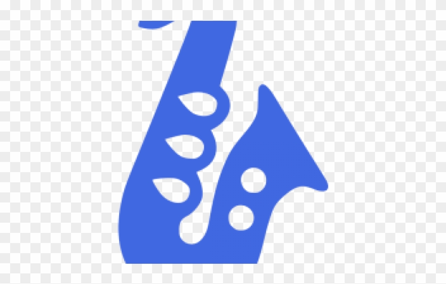 Saxophone Clipart Blue - Jazz Icon - Png Download