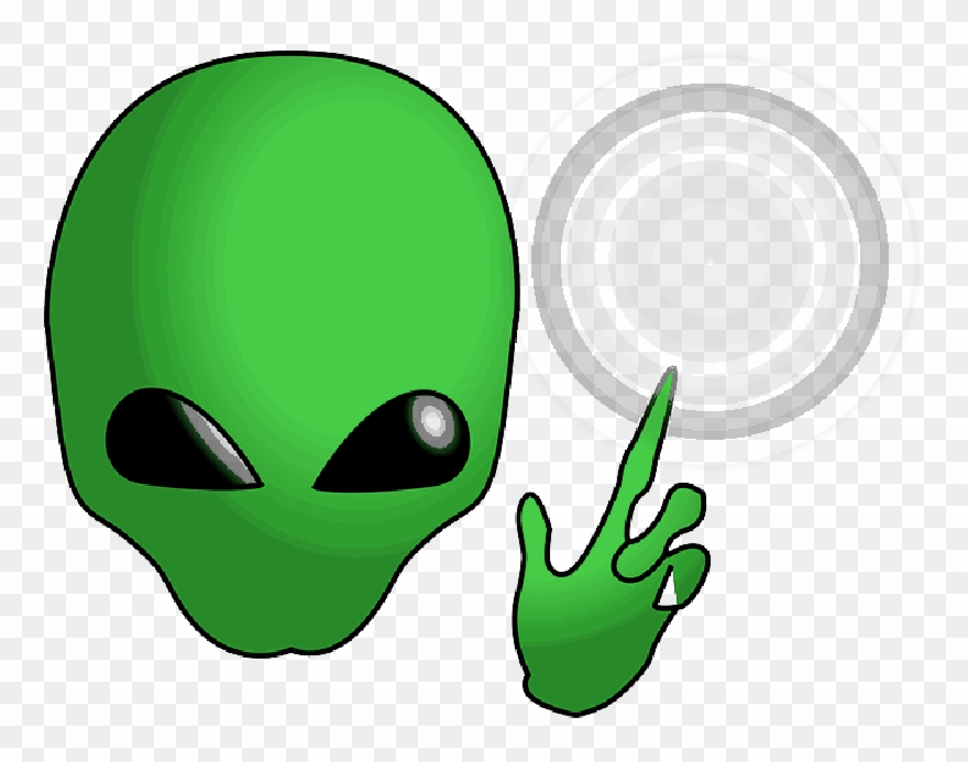 Point, Hand, People, Alien, Face, Cartoon, - Extraterrestrial Life Clipart