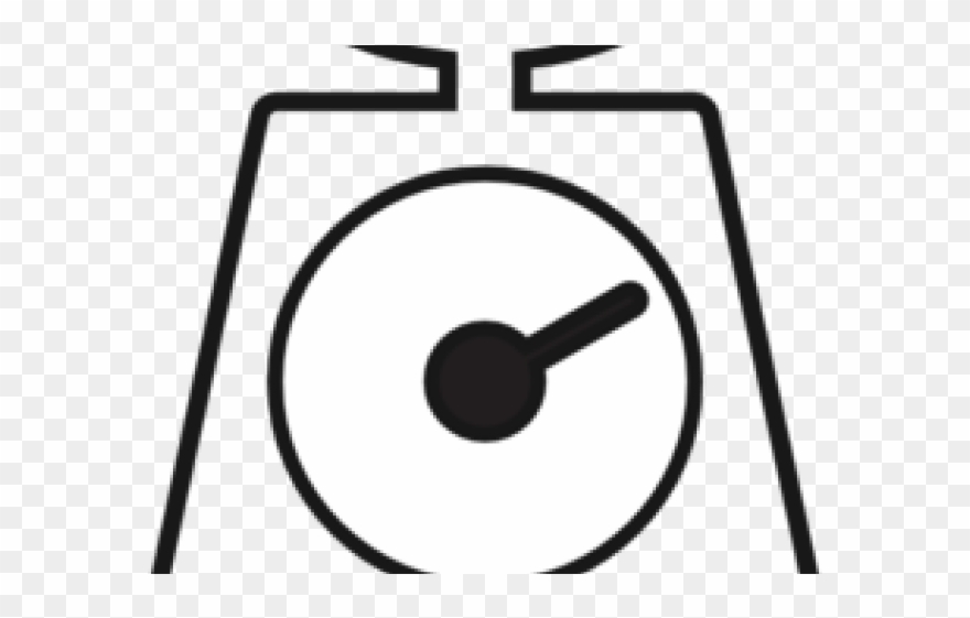 Scale Clipart Apple - Kitchen Scale Art Black And White - Png Download