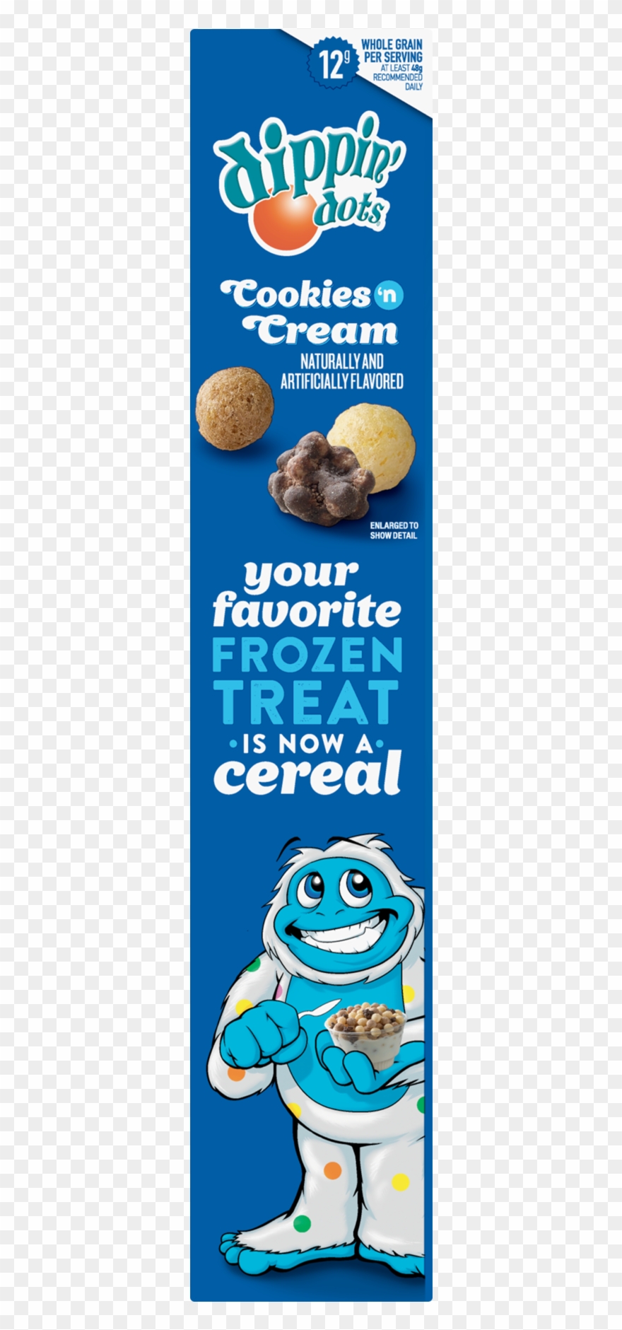 Dippin Dots Cookies & Cream Flavored Cereal Family - Dippin Dots Clipart