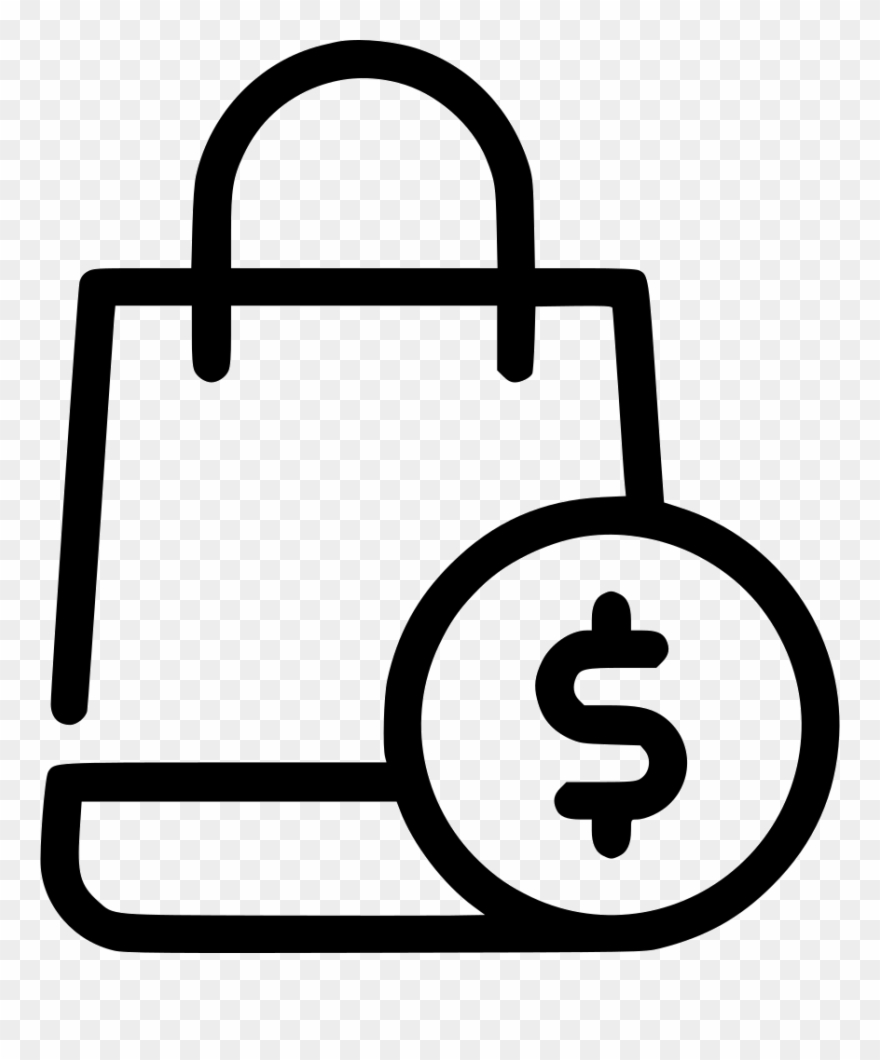 Bag Money Comments - Sale Shop Bag Icon Clipart
