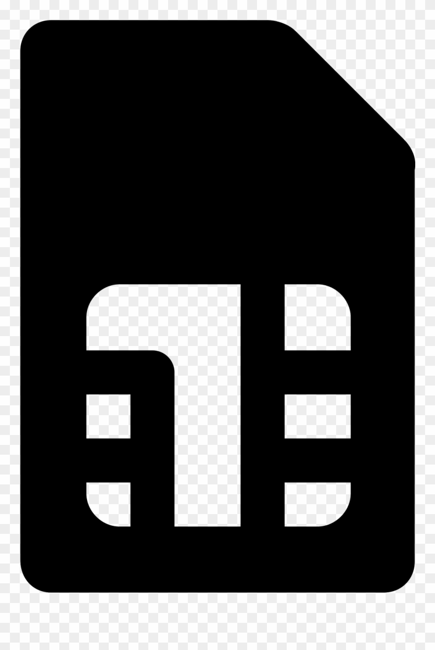 Sim Card Icon Clipart