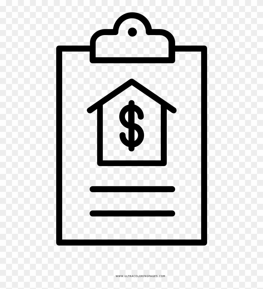 Clipboard Coloring Page - Inventory Management Software - Png Download