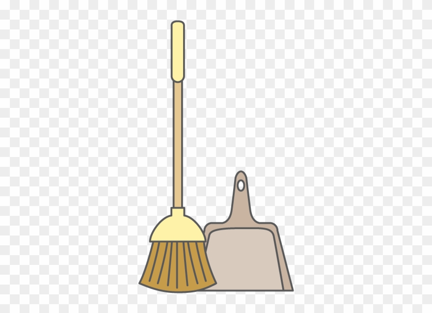 A Broom - ほうき ちりとり イラスト Clipart