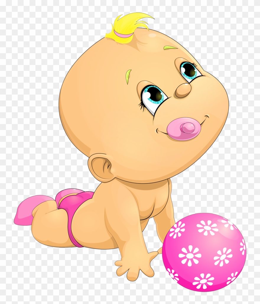 Bebê & Gestante Pop Up, Textiles, Girls Clips, Baby - Baby Crawling Clipart Png Transparent Png