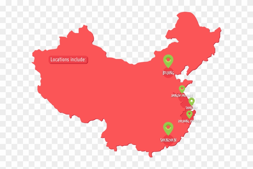 China, Teach In China, China Premier Tefl Internship, - China Map Clipart