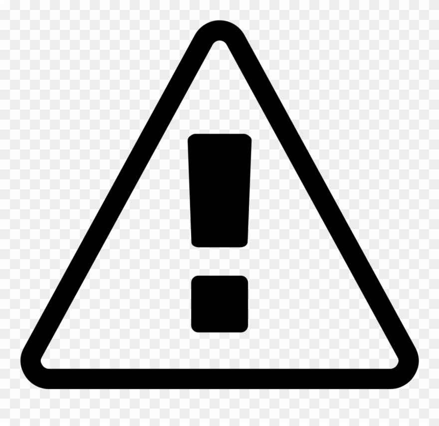 Warning Sign Font Awesome White - Scalable Vector Graphics Clipart