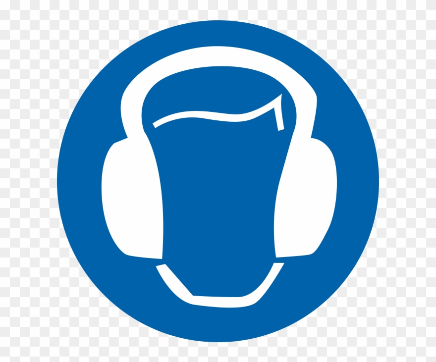 Download High Resolution Png - Ear Protection Safety Sign Clipart