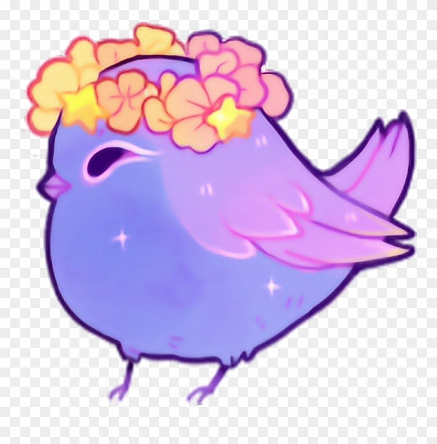 #cute #bird #kawaii #kawai #anime #colorful - Cartoon Clipart