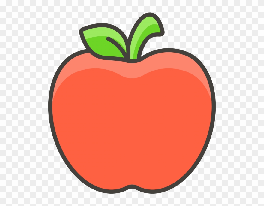 Red Apple Emoji Icon Clipart