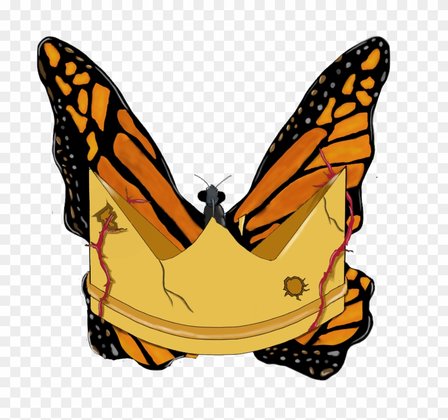 Monarch Followed - Vanessa Cardui Clipart