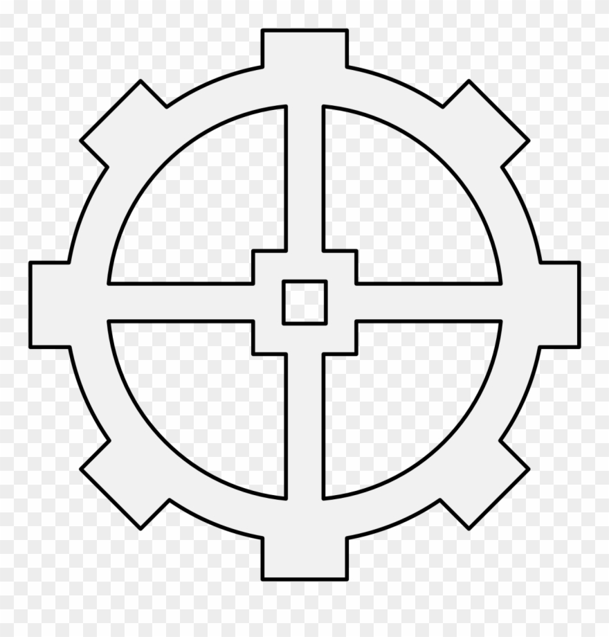 Cog-wheel - Broadrick Secondary School Logo Clipart