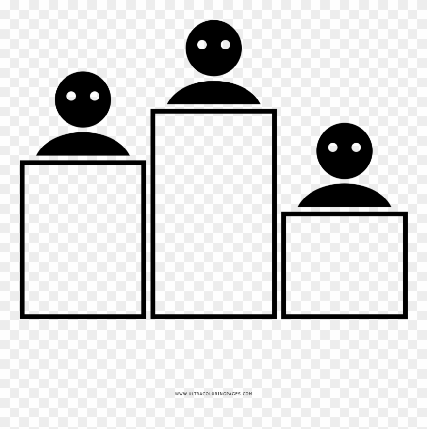 Podium Coloring Page - Coloring Book Clipart