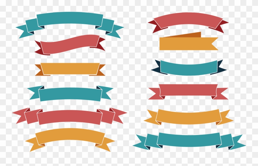 Banner Euclidean Ribbon - Ribbon Banner Png Clipart