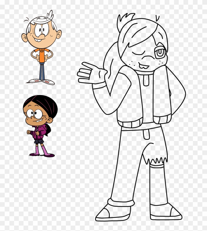 800 X 1000 4 0 - Lincoln And Ronnie Anne Fusion Clipart