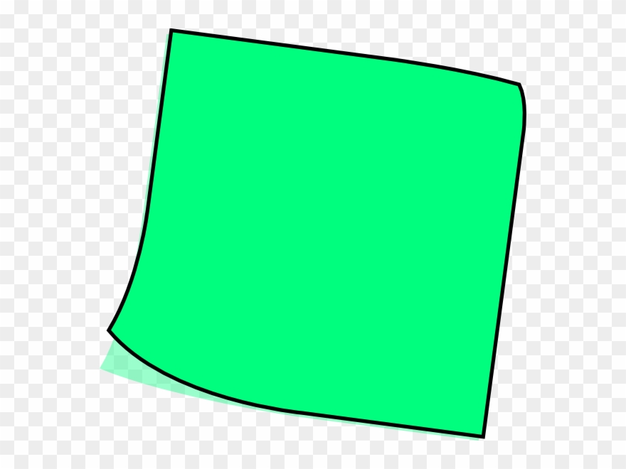 Clipart Of Note, Sticky And Asphalt - Png Download