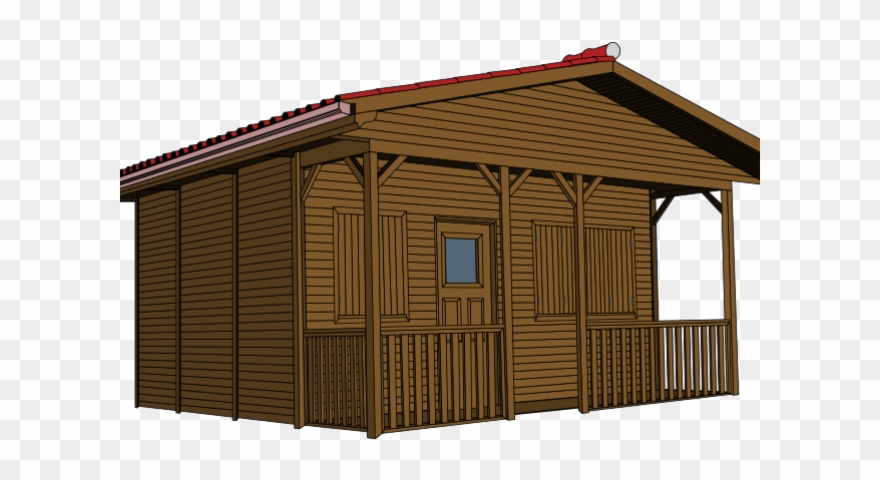 Cottage Clipart Cowboy - House Cabin Transparent Background - Png Download