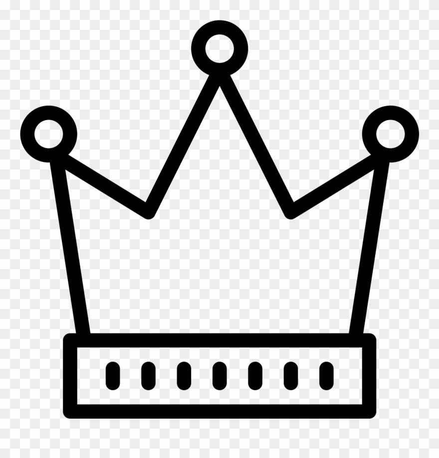 The Icon For Fairytale Looks Like A Crown That A King - Crown Icon Line Clipart