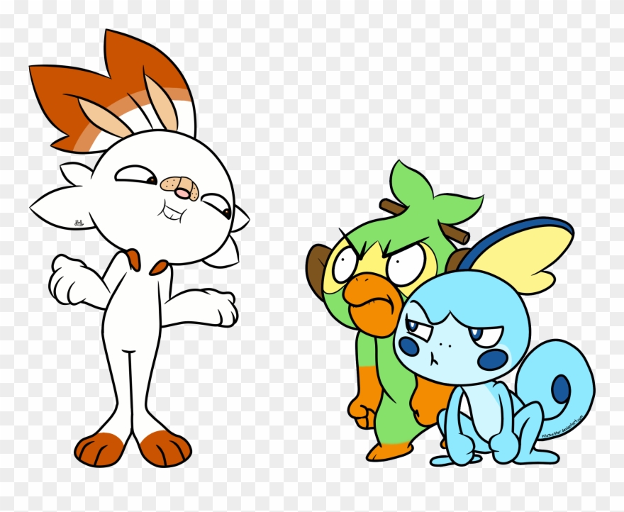 Pokemon Sword And Shield Starters Clipart