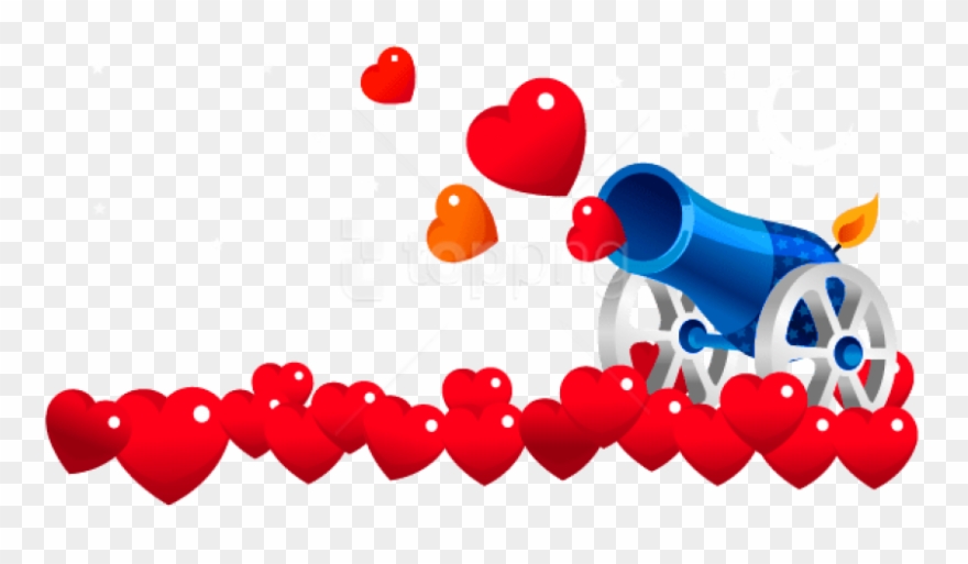 Free Png Download Valentines Heart Cannonpicture Png - Heart Cannon Clipart