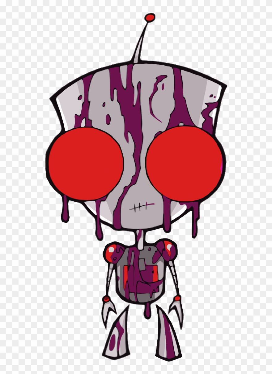 Gir Killed Zim Oof 2 - Invader Zim Gir Evil Clipart
