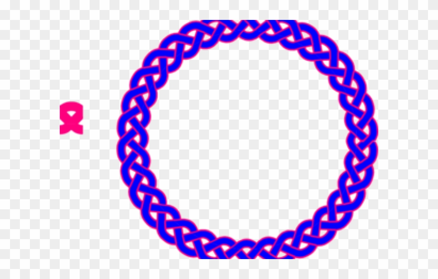 Celtic Knot Clipart Blue - Blue Circle Frame Png Transparent Png