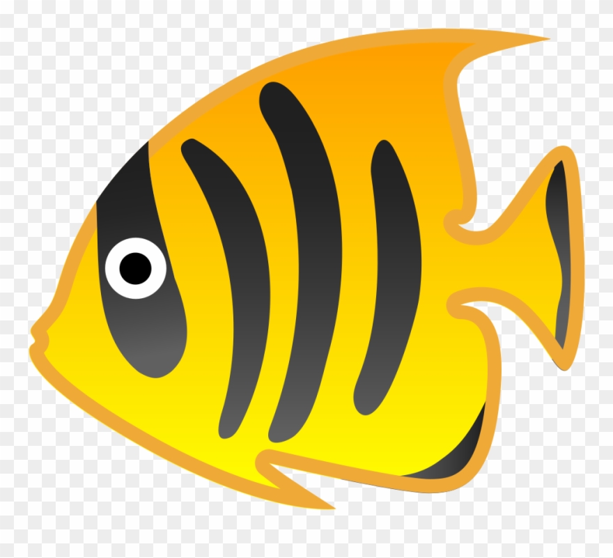 Tropical Fish Icon - Tropical Fish Emoji Clipart