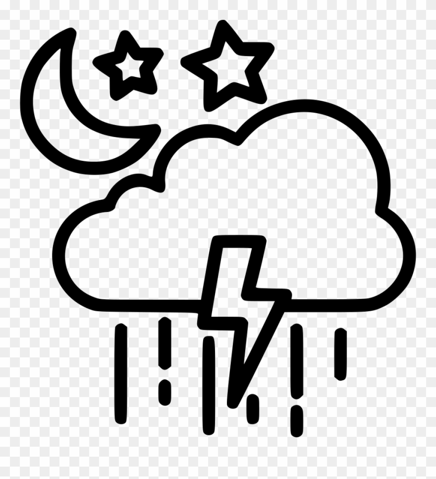 Colud Star Rain Clipart