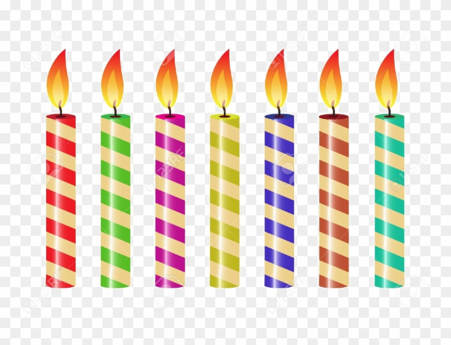 Birthday Candles Png Free Download - Birthday Candle Png Transparent Hd Clipart