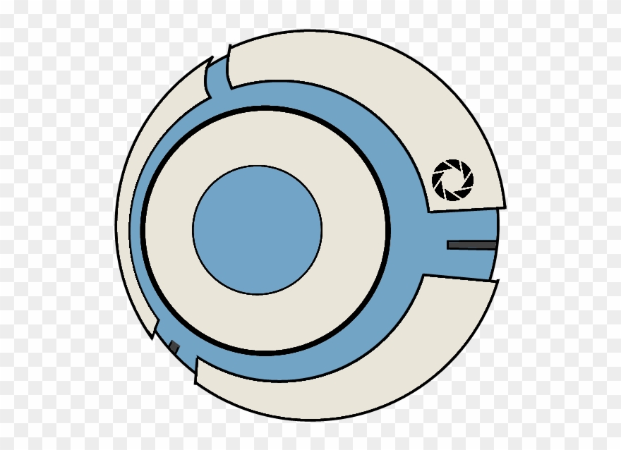 Portal 2 Safety Cube , Png Download - Circle Clipart