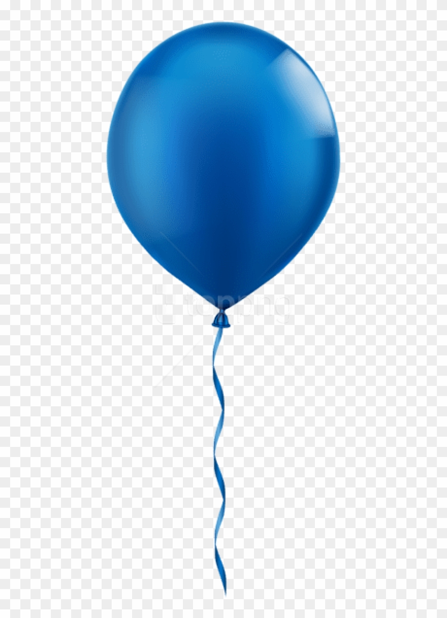 Free Png Download Single Blue Balloon Png Images Background - Blue Balloon Clip Art Transparent Png