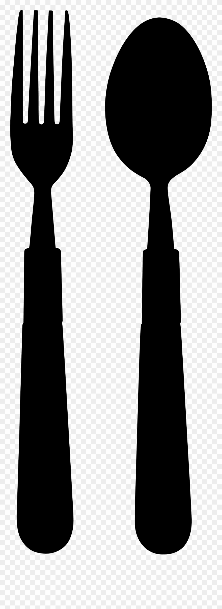Fork And Spoon Silhouette Clipart