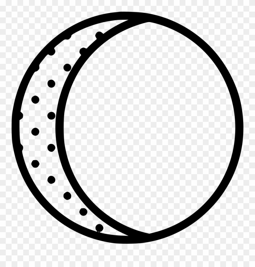 Waning Crescent Moon Comments - Icon Clipart