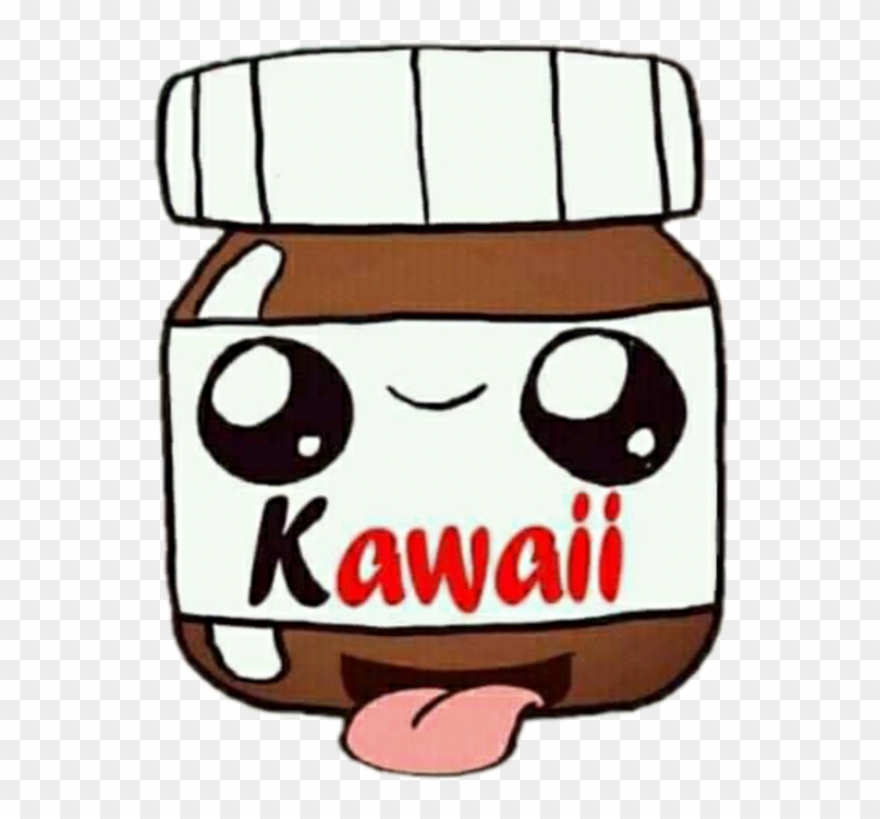 Nutella Sticker - Kawaii Cute Backgrounds Clipart