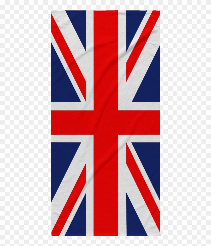 Beach Towel Nation Love - United Kingdom Flag Clipart