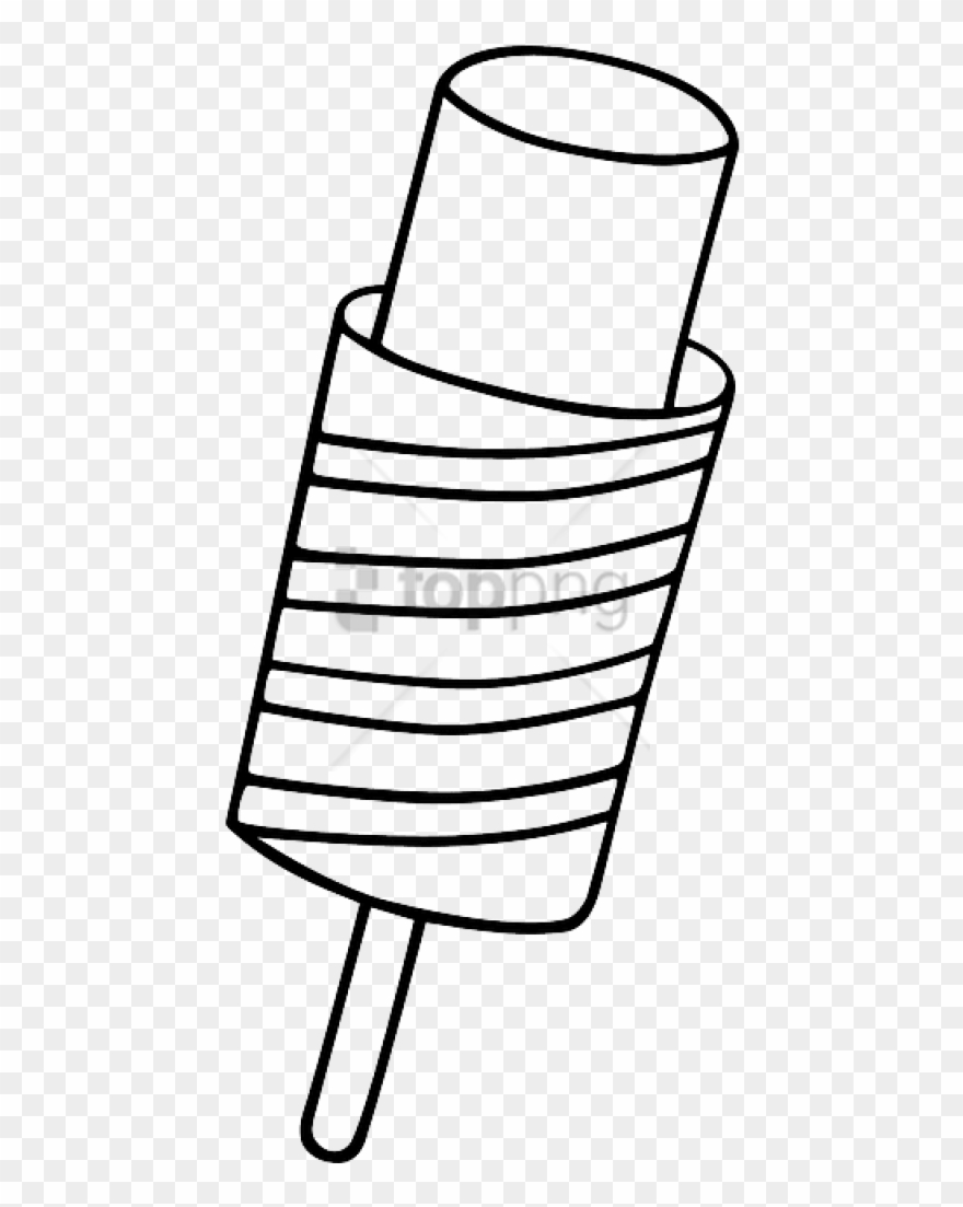 Free Png Dessert Popsicle, Lollipop, Ice Cream, Food, - Push Pop Clipart Black And White Transparent Png