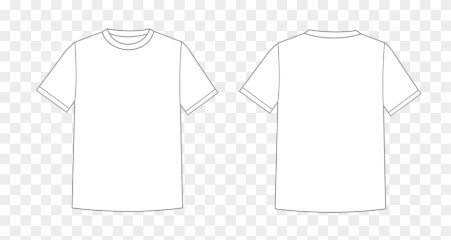 Black T Shirt Template Png Transparent Background - Camisa Polo Com Bolso Png Clipart