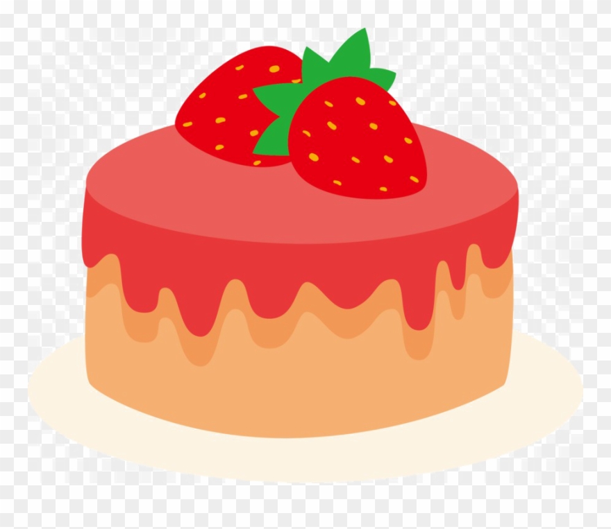 Strawberry Pudding Transparent Background Png - Cake Clipart