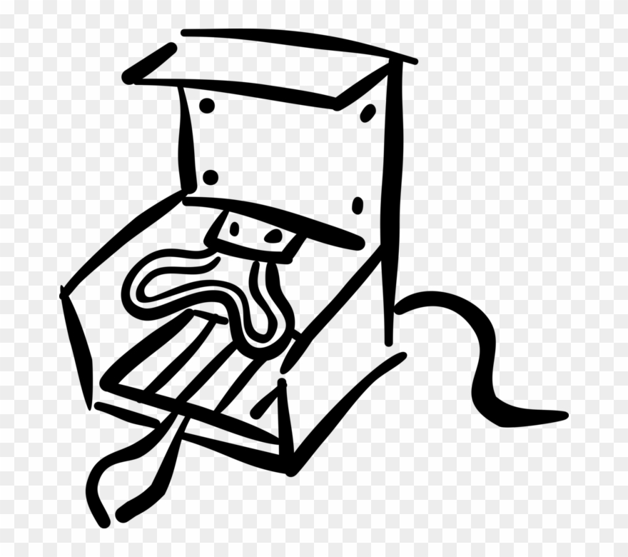 Vector Illustration Of Electric Grill Cook Oven Clipart