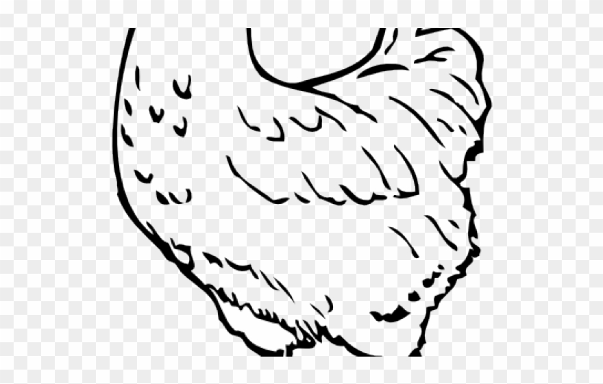 Drawn Chicken Clipart - Chicken Black And White Clipart - Png Download